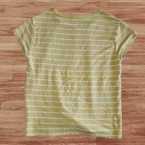BB DAKOTA Size XS Yellow Striped Crop Top